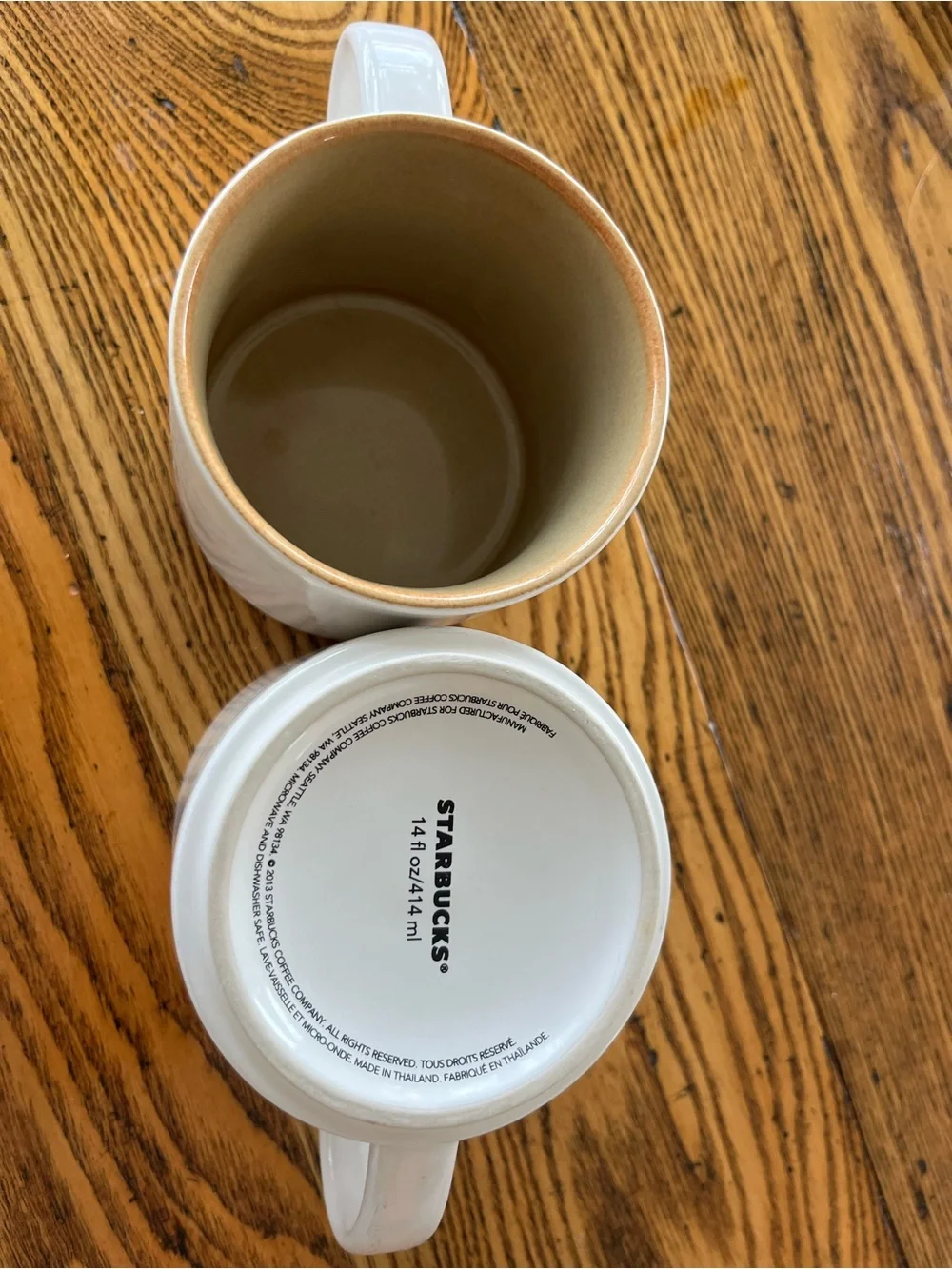 Pair Starbucks 2013 BOGO Mugs